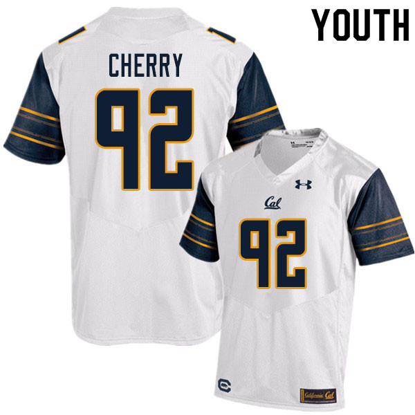 Youth #92 Gabriel Cherry Cal Bears UA College Football Jerseys Sale-White - Click Image to Close